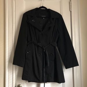 London Fog Black Trench Coat